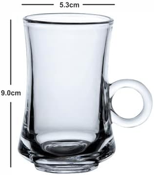 118ML Glass Tea coffee cup with plate