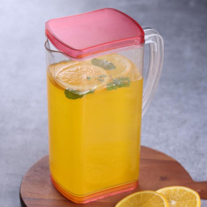 2000 ML Water Juice Pitcher with Lid and 4 Cups