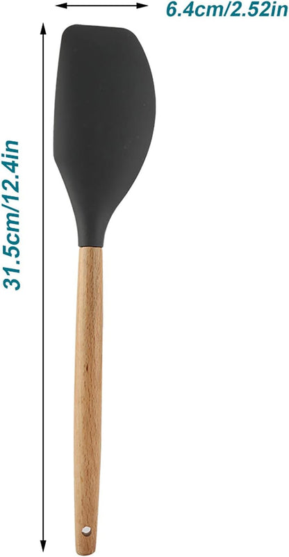 Wood-Handled Silicone Spatula