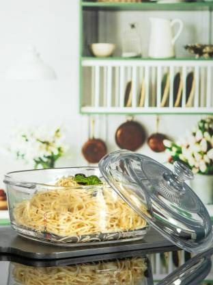 2.15L Large Glass Serving Pot – Perfect for Salads, meals & Soups