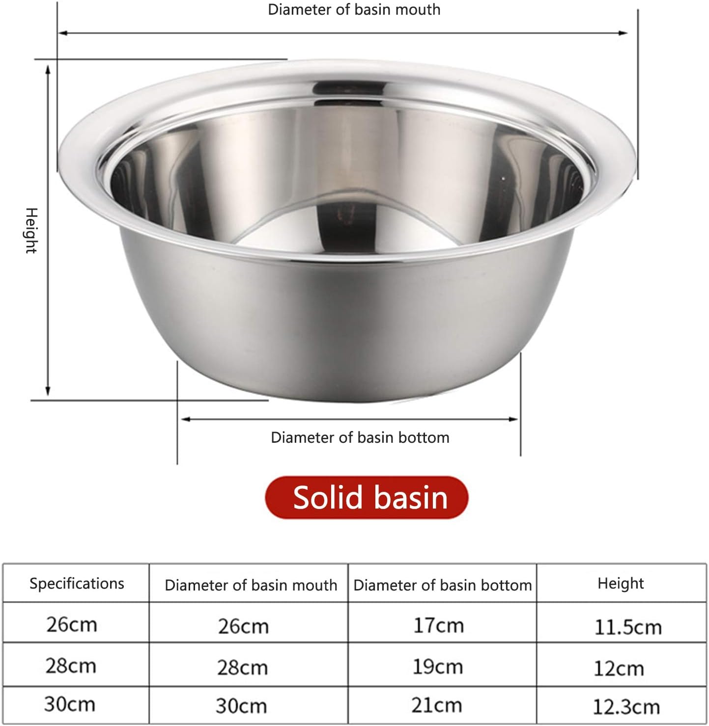 3 in 1 Multifunctional Thicken Stainless Steel Basin