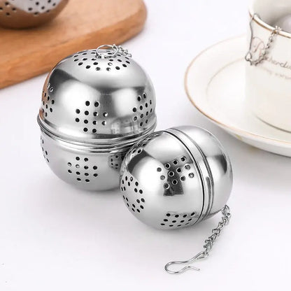 Stainless Steel Mesh Tea Ball Infuser – Egg Shape