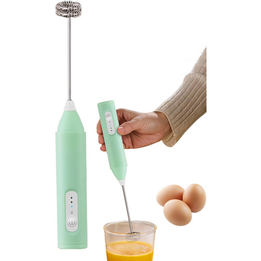 3-Speed Electric Milk Frother with 2 Whisks