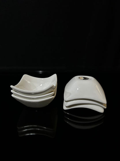 3pcs set Small Square Nuts Ice-cream dish 7.5x3 cm