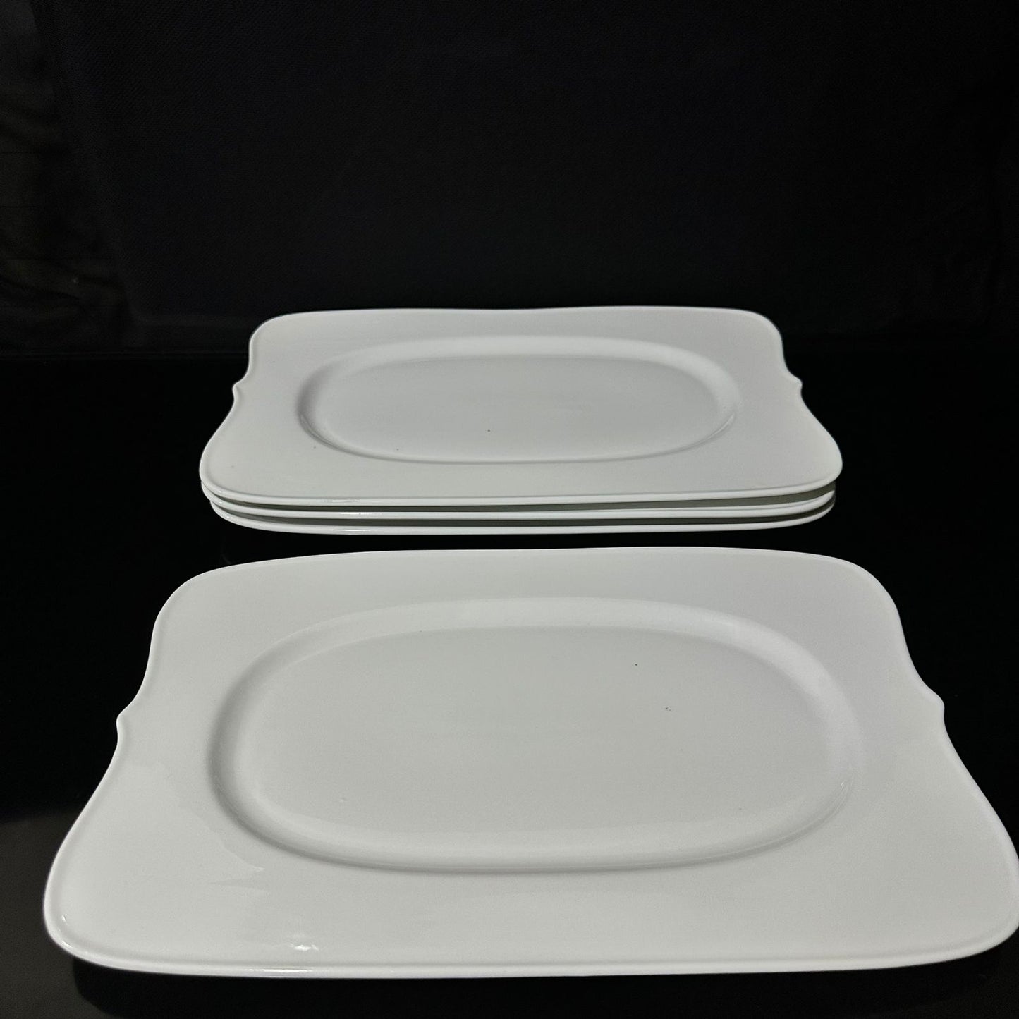 Luxury rectangular White Large Tray 35x24cm