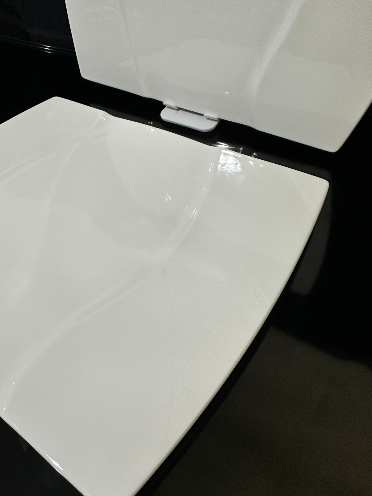 Decorative Rectangle Bright White Porcelain Flat Plate styl3