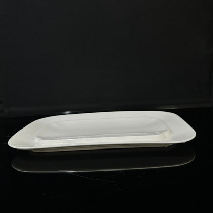 Luxury Rectangle White Porcelain Plate  styl