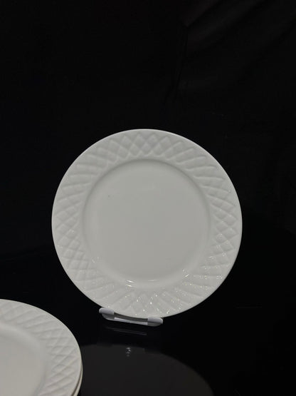 Luxury Decorated White flat plate porcelain styl11