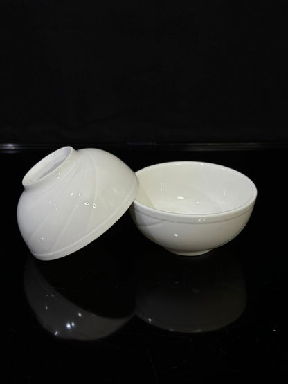 Small White stylish Cup & Bowl