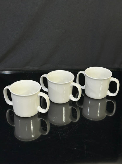 2pcs set Medium Ceramic cup with 2 handles