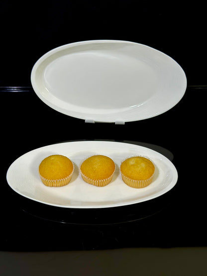 Medium luxtury Oval Dish plate styl1