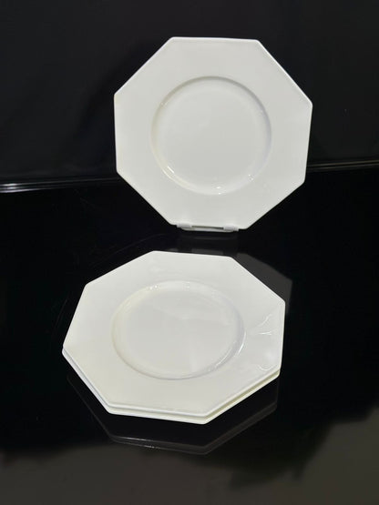 Hexagonal porcelain plate