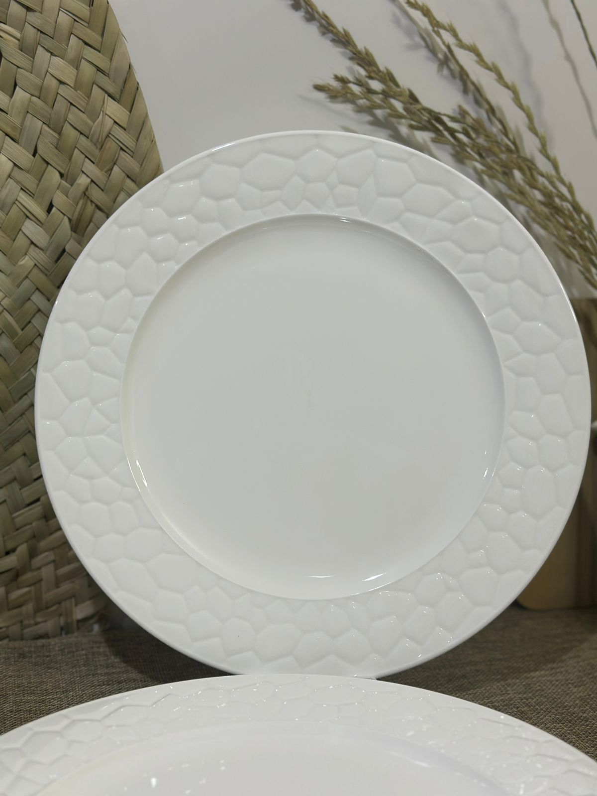 3pcs set Luxury Large Dining plates and dish bowl