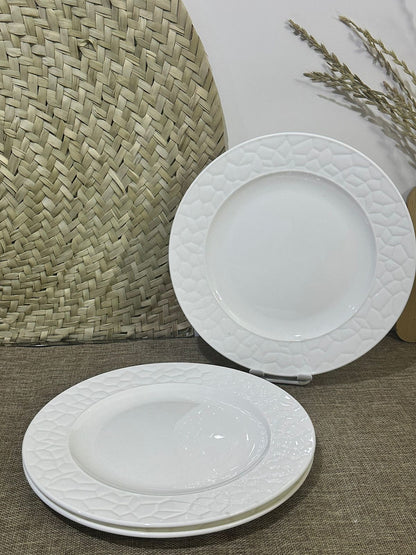 3pcs set Luxury Large Dining plates and dish bowl