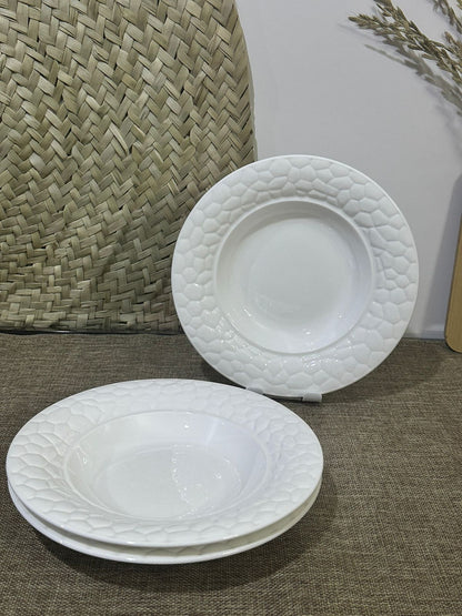 3pcs set Luxury Large Dining plates and dish bowl