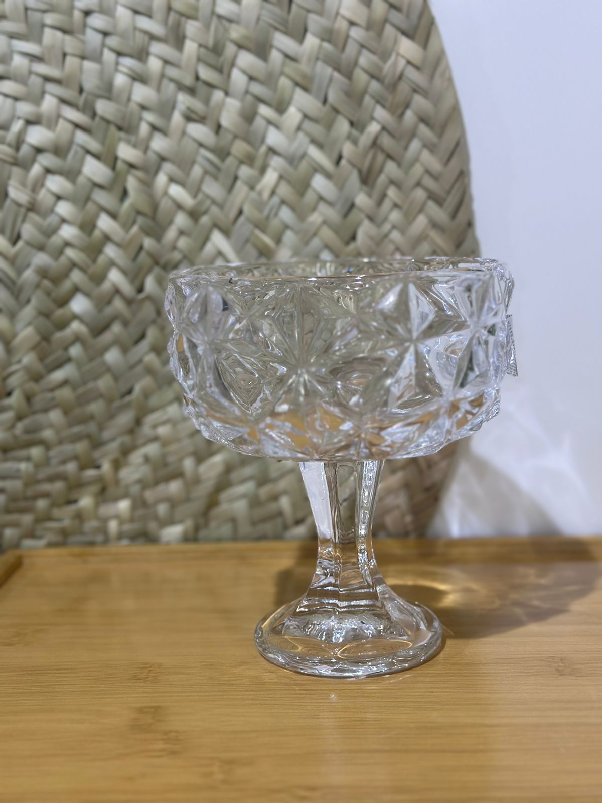 Large Glass Dessert Bowl