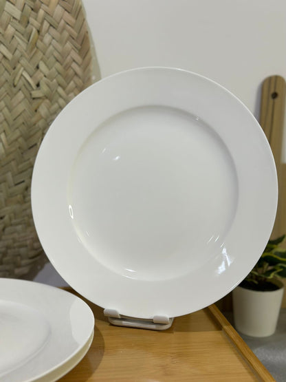 Luxury white Dining plate 25cm