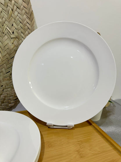 Luxury white Dining plate 25cm