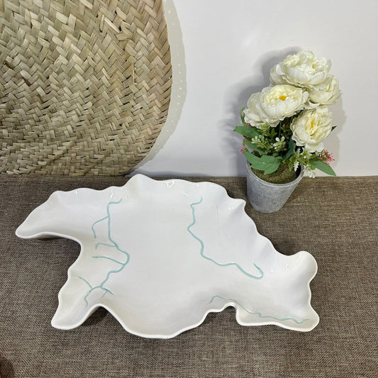 Irregular Stylish Porcelain Serving Platter styl1