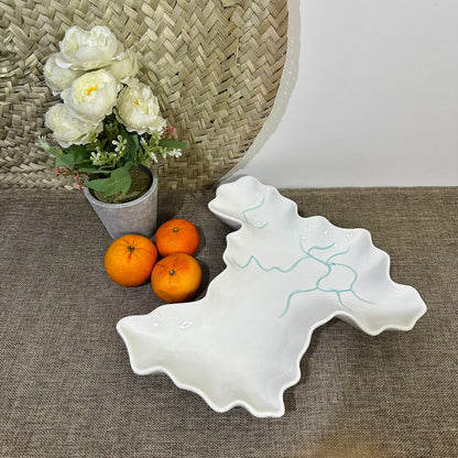 Irregular Stylish Porcelain Serving Platter styl5