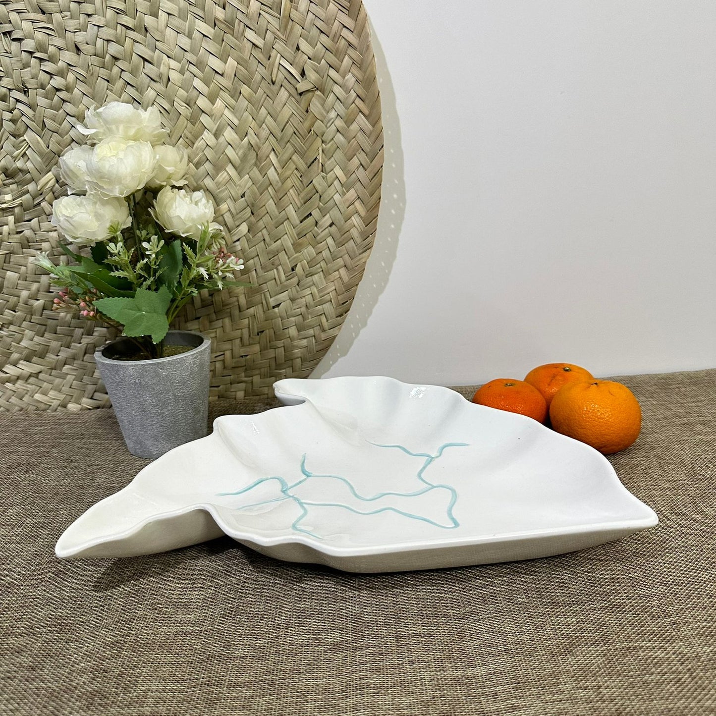 Irregular Stylish Porcelain Serving Platter styl6