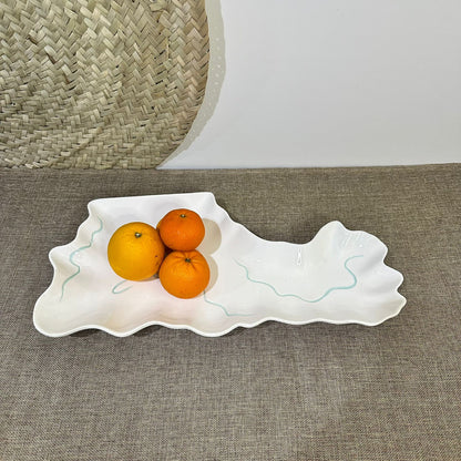 Irregular Stylish Porcelain Serving Platter styl3