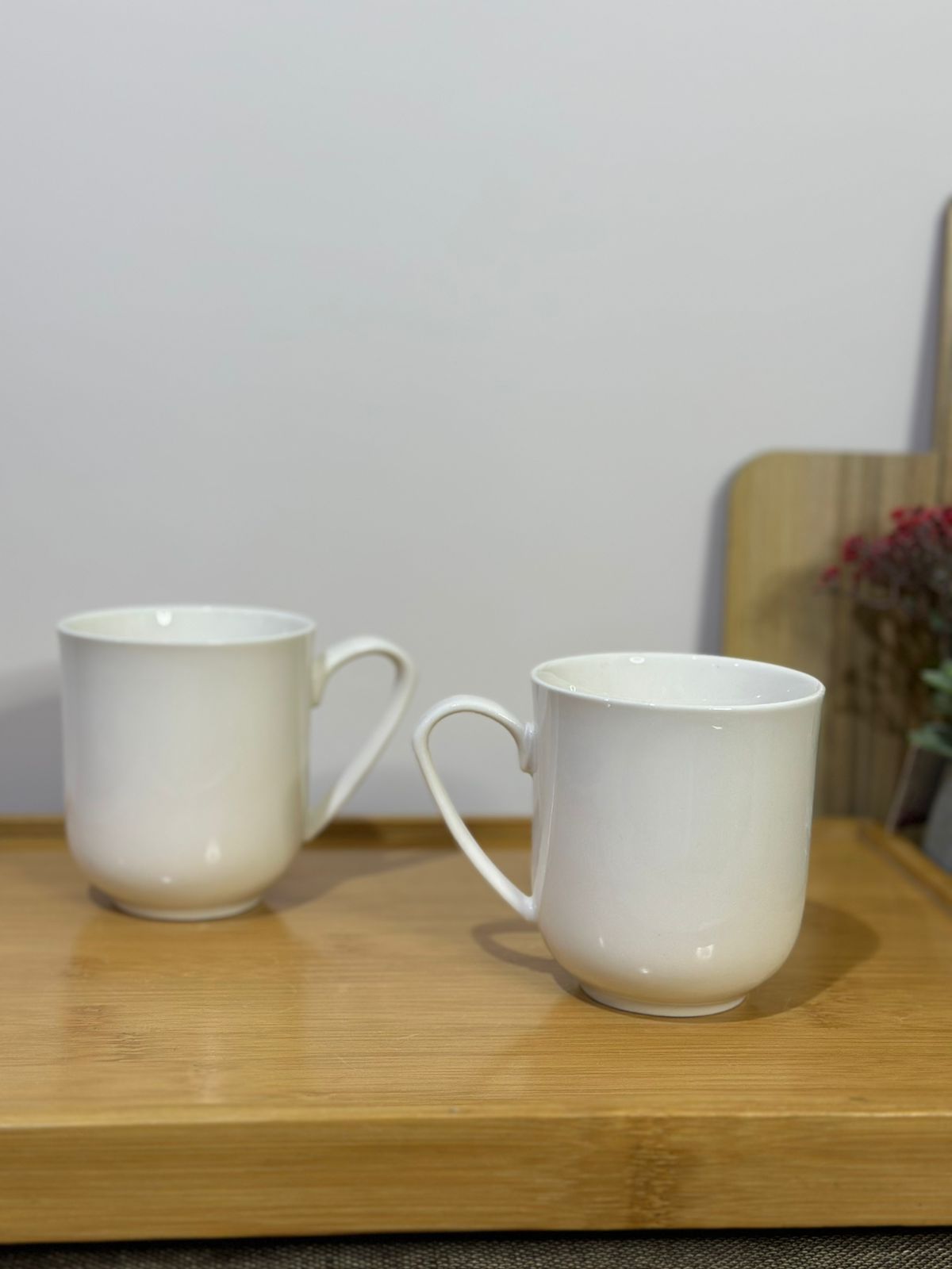 Elegant White Porcelain Coffee Mug styl-33