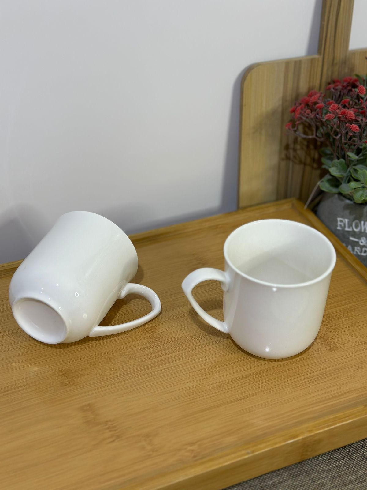 Elegant White Porcelain Coffee Mug styl-33