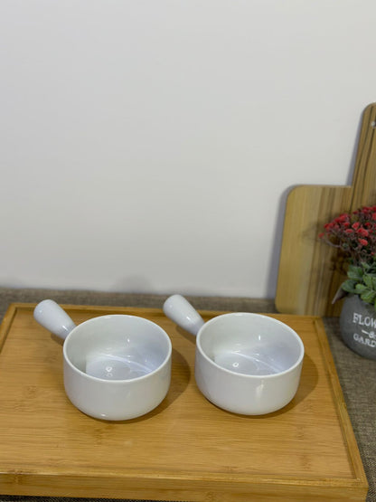 Medium porcelain frying pan bowl