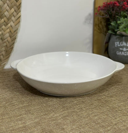 Medium Stylish Porcelain Serving Dish Bowl-styl1