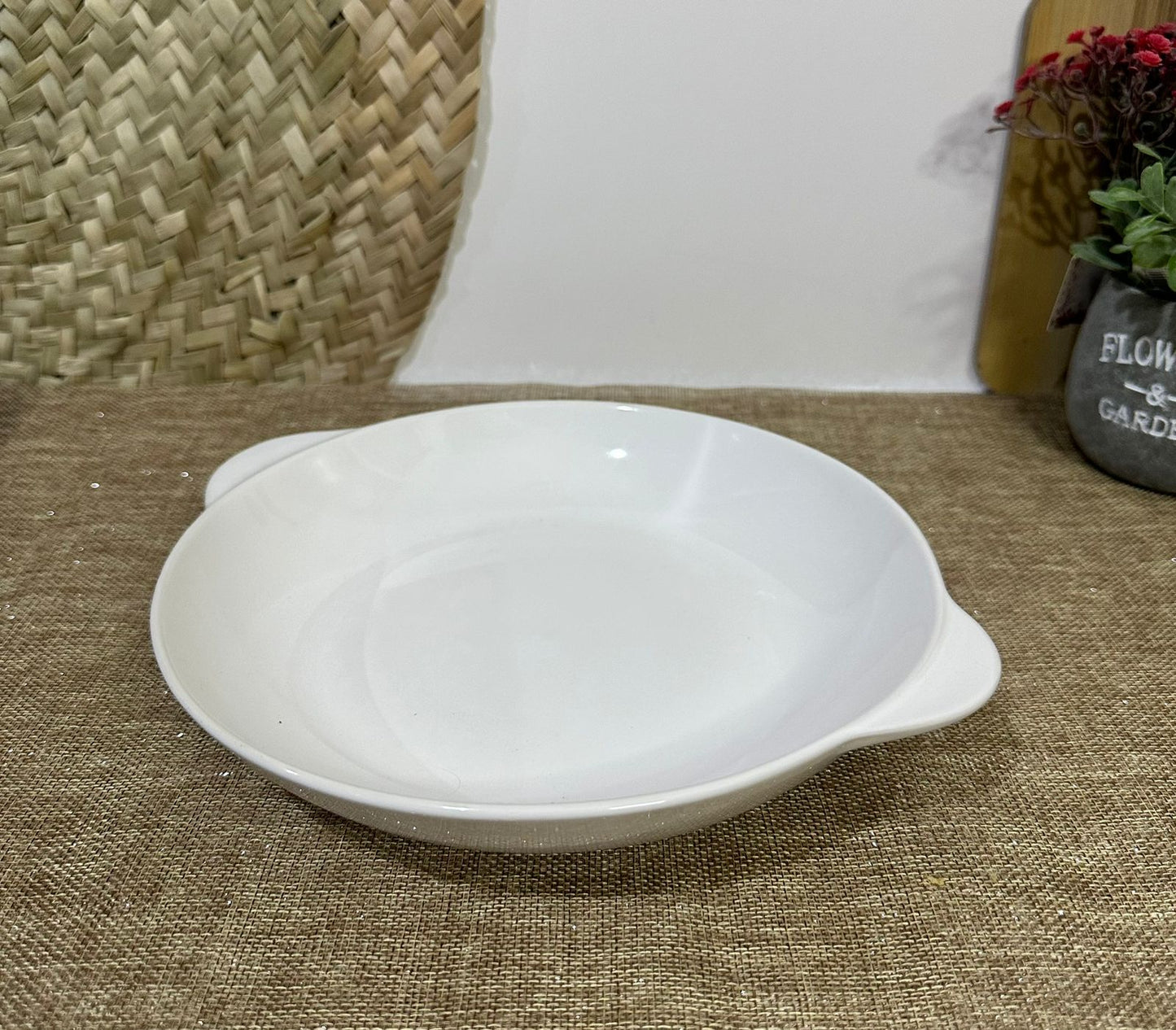 Medium Stylish Porcelain Serving Dish Bowl-styl1