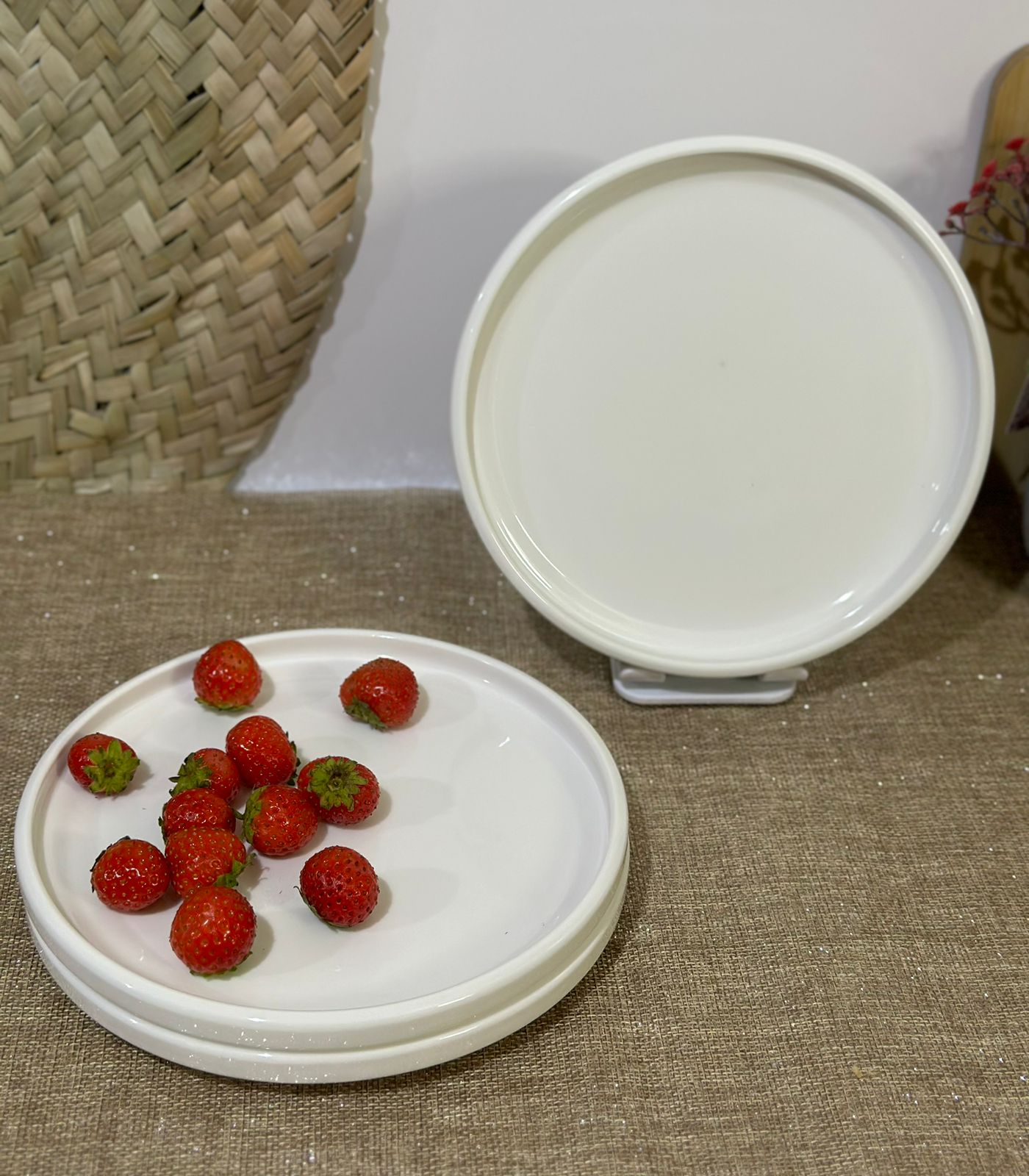 Luxury small circle Porcelain dish Plate 18cm