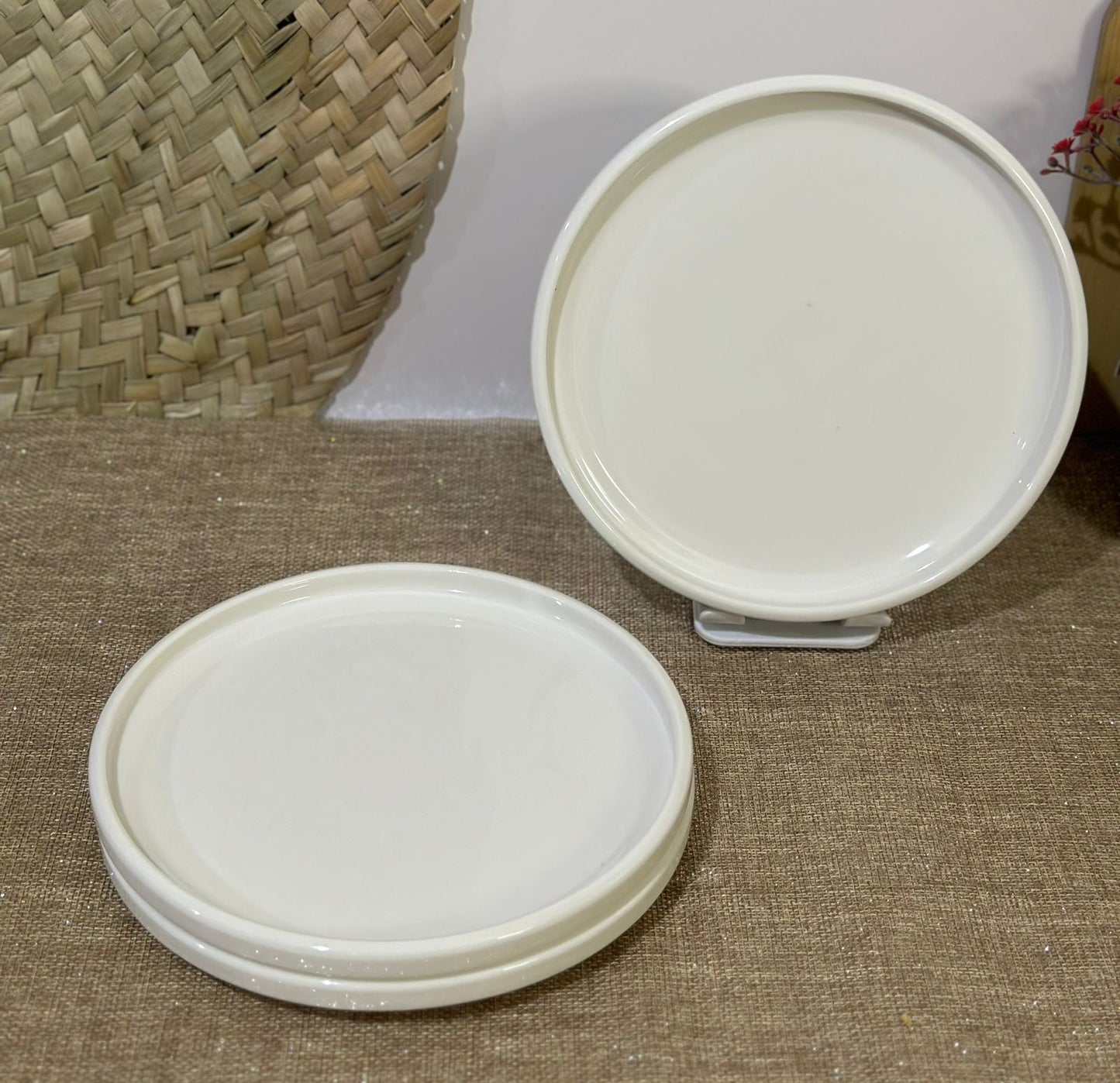 Luxury small circle Porcelain dish Plate 18cm