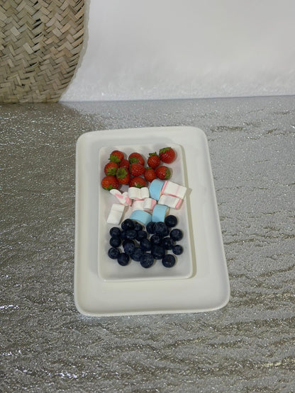 Rectangle Porcelain serving dish plate