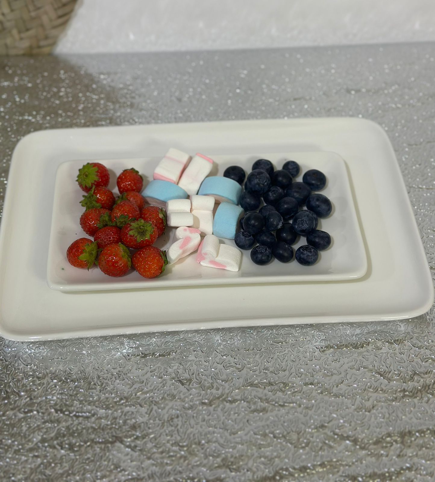 Rectangle Porcelain serving dish plate