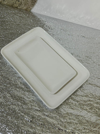 Rectangle Porcelain serving dish plate