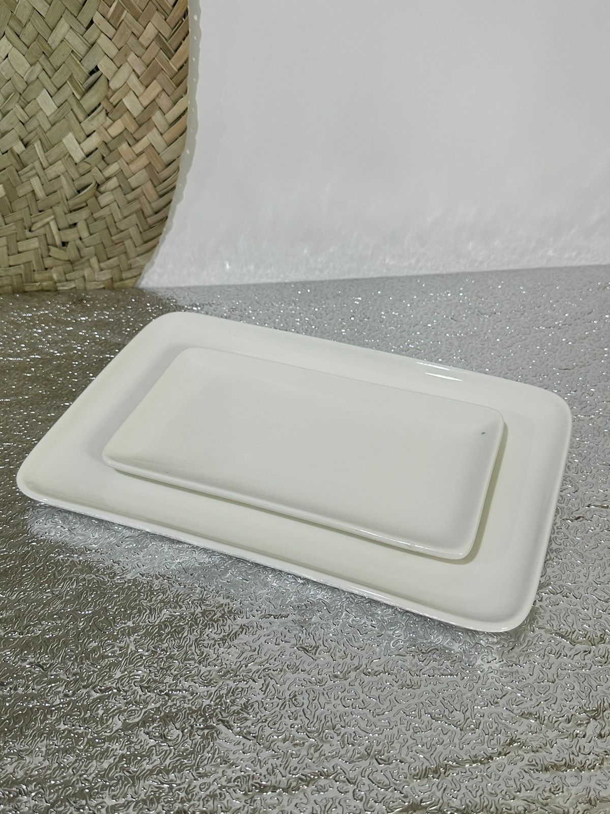 Rectangle Porcelain serving dish plate