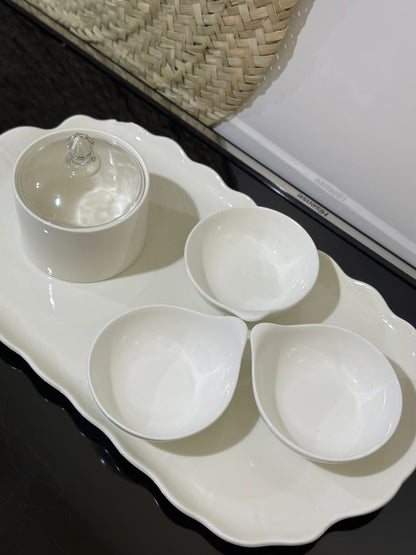 4pcs Luxury Porcelain Serving bowls