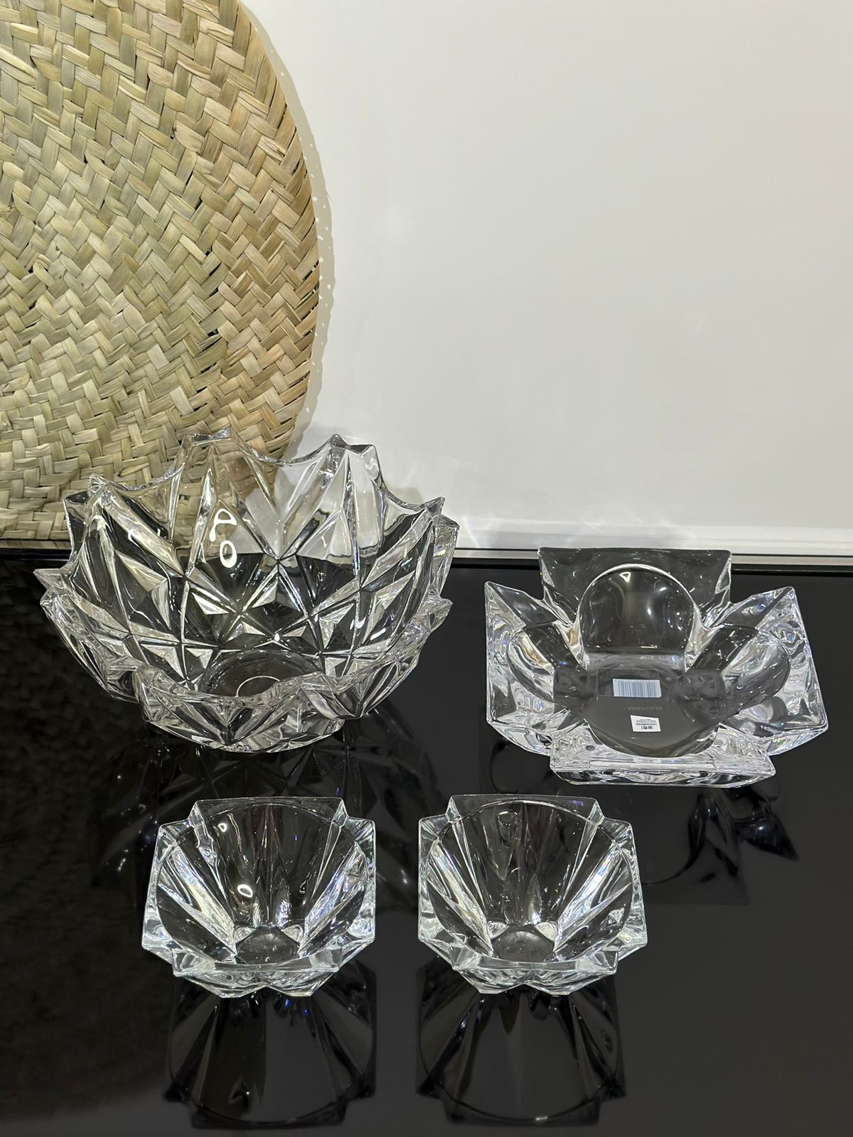 4pcs set Luxury Glass Serving Bowls