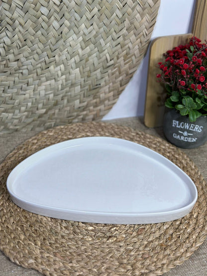 Luxury Large Porcelain triangular dish plate