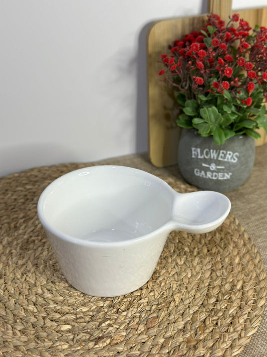 Porcelain Snack and Dip Bowl