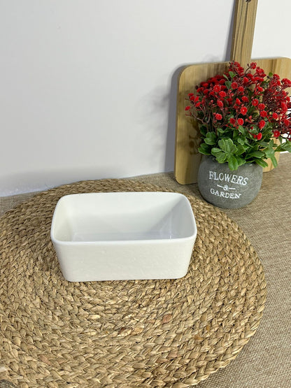 Rectangular Porcelain Container Bowl