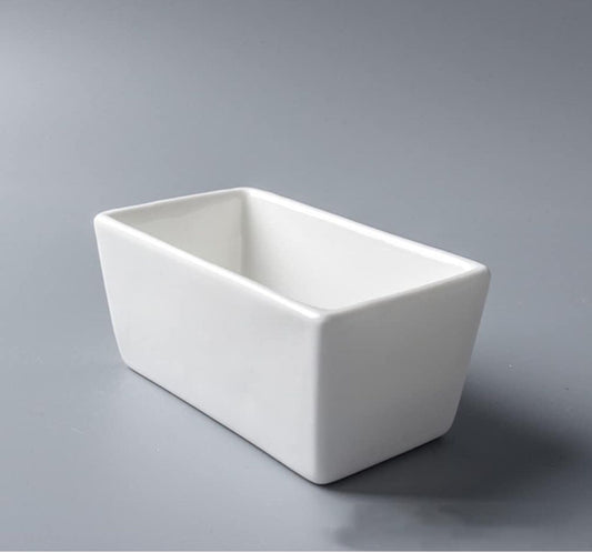 Rectangular Porcelain Container Bowl