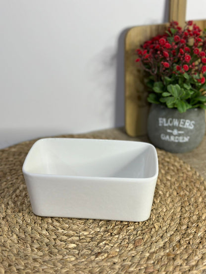 Rectangular Porcelain Container Bowl