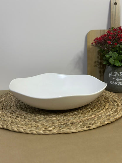 Large Porcelain wavy Dish Bowl styl14