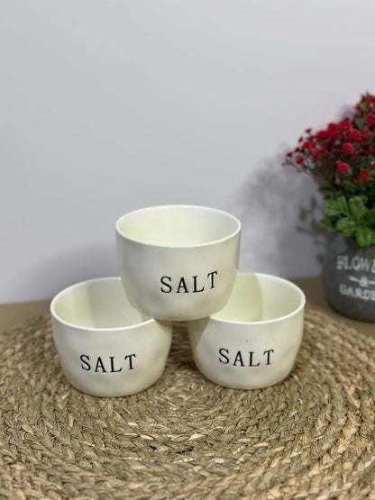 Medium Salt Porcelain Bowl Container