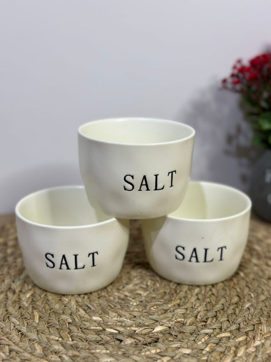 Medium Salt Porcelain Bowl Container