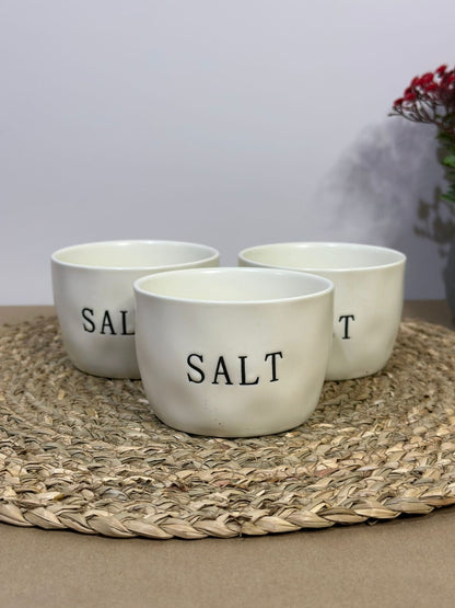 Medium Salt Porcelain Bowl Container