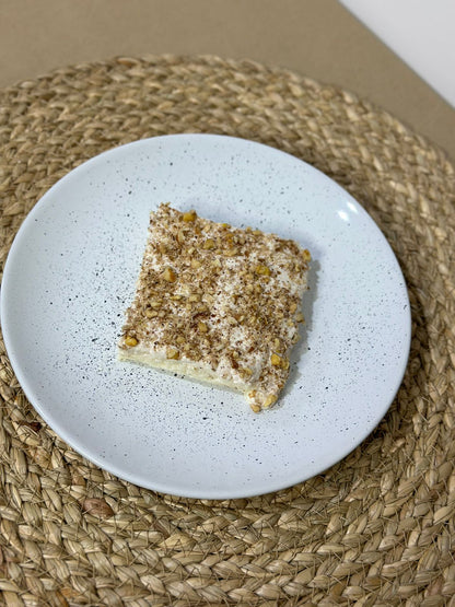 Unique Porcelain plate with black speckles