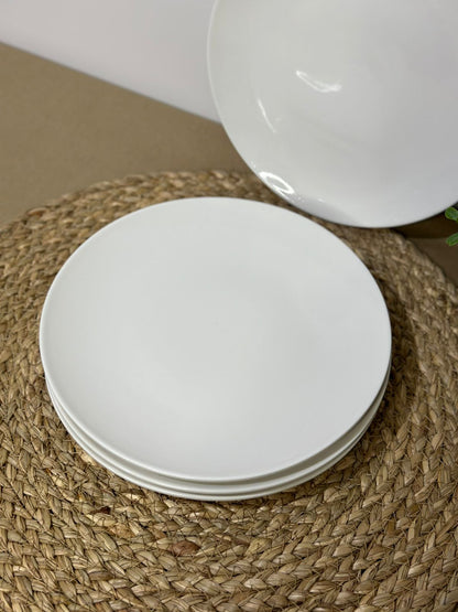 Luxury medium white Porcelain dinning plate